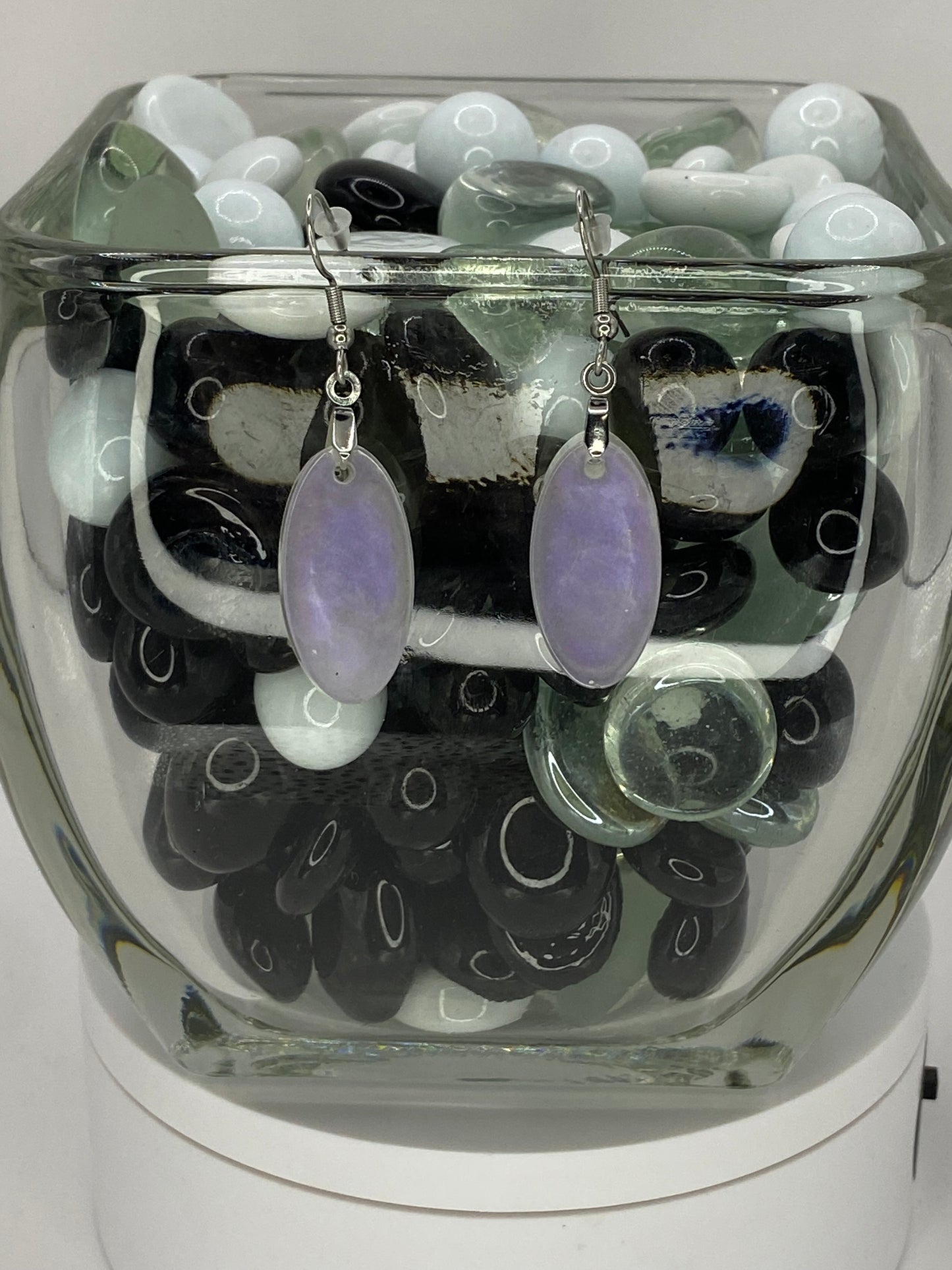Iridescent Oval Earrings