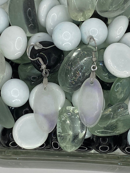 Iridescent Oval Earrings