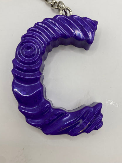 Solid Color Ripple Letter Keychains