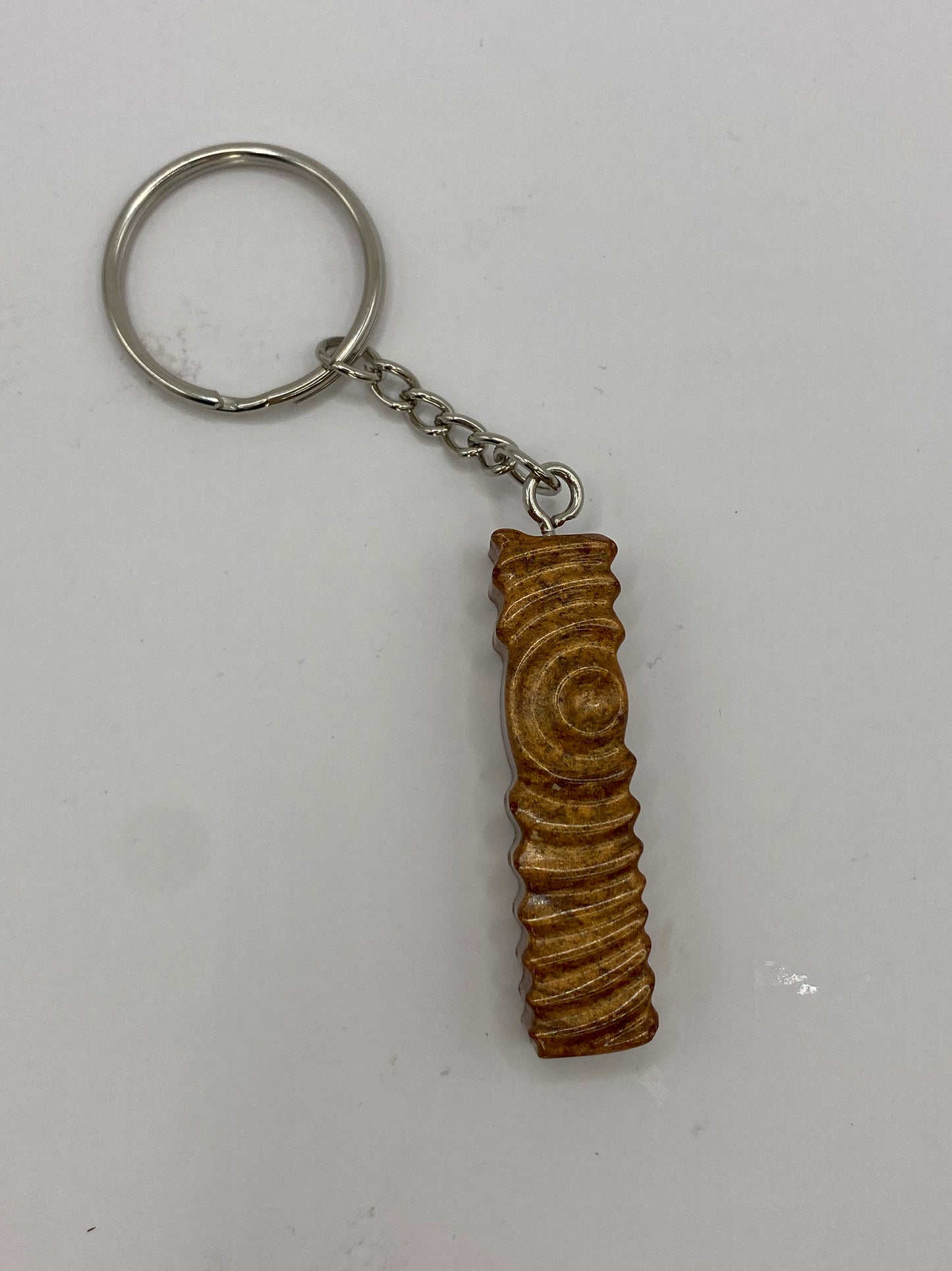 Solid Color Ripple Letter Keychains