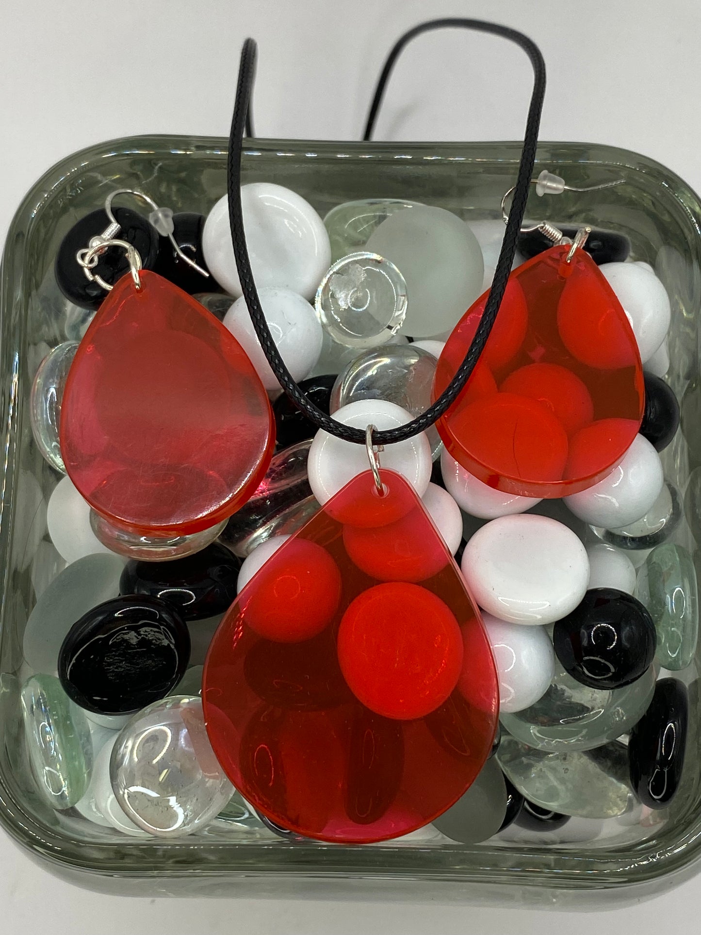 Crimson/Red Jewelry Set