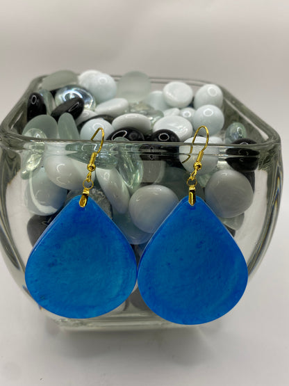 Sky Blue Teardrop Earrings