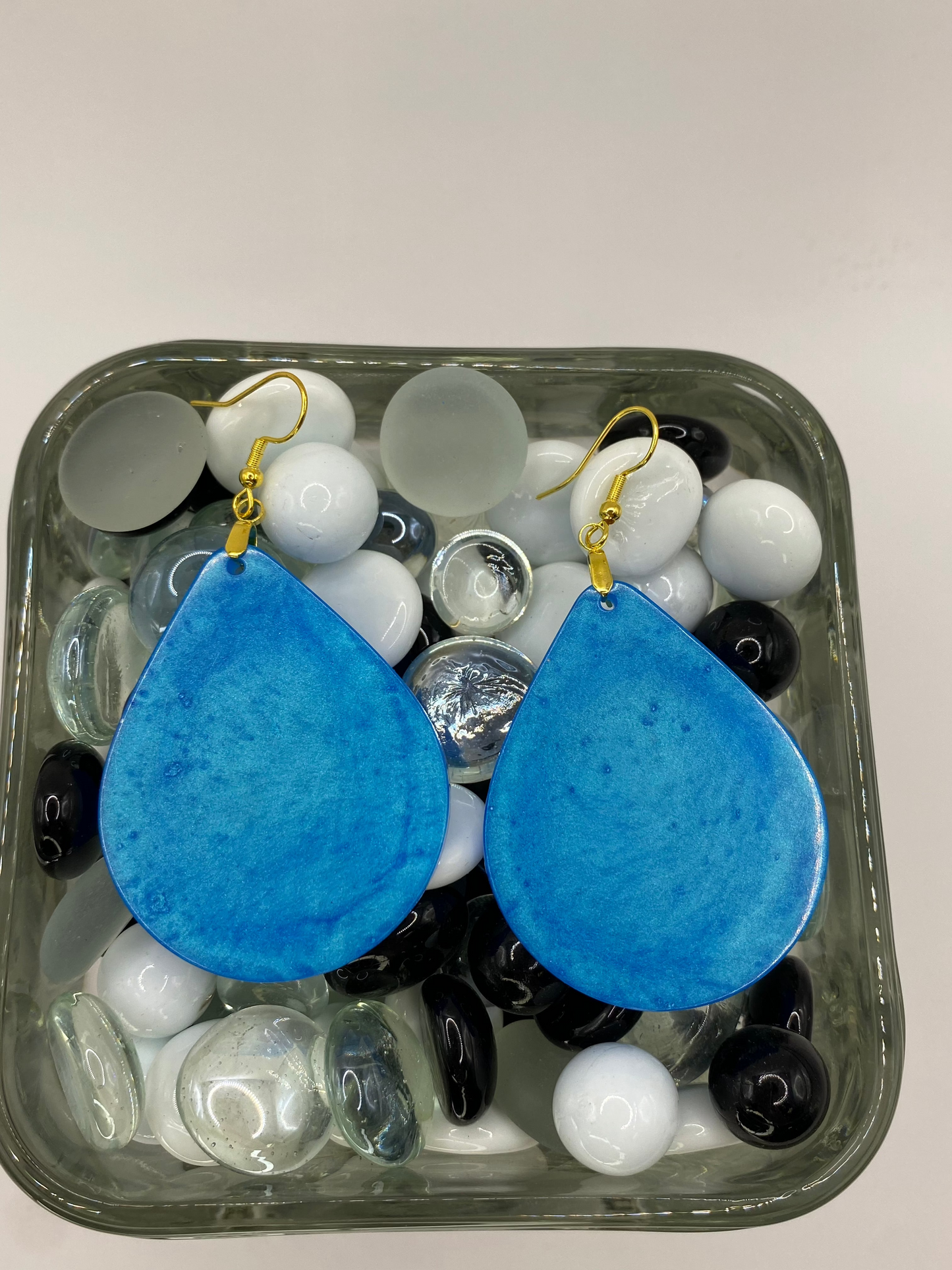 Sky Blue Teardrop Earrings