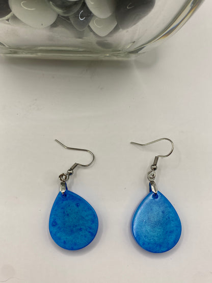 Sky Blue Teardrop Earrings