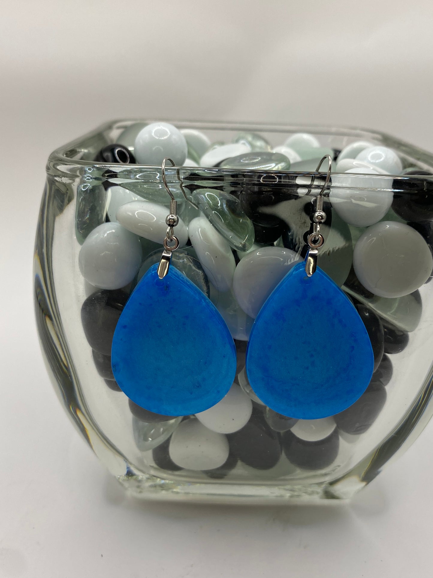 Sky Blue Teardrop Earrings