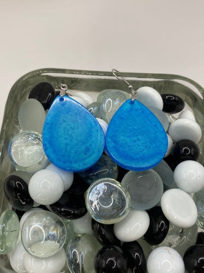 Sky Blue Teardrop Earrings