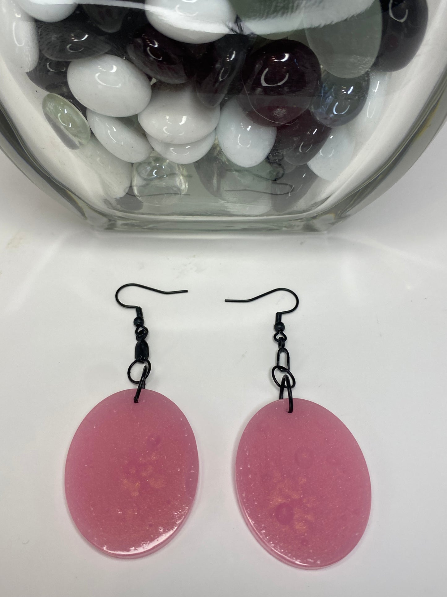 Large Oval Rose Gold Earrings