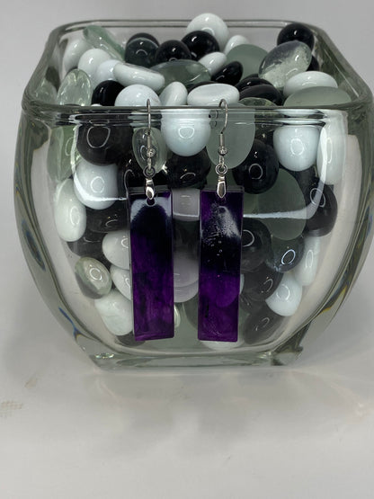 Dark Purple Earrings