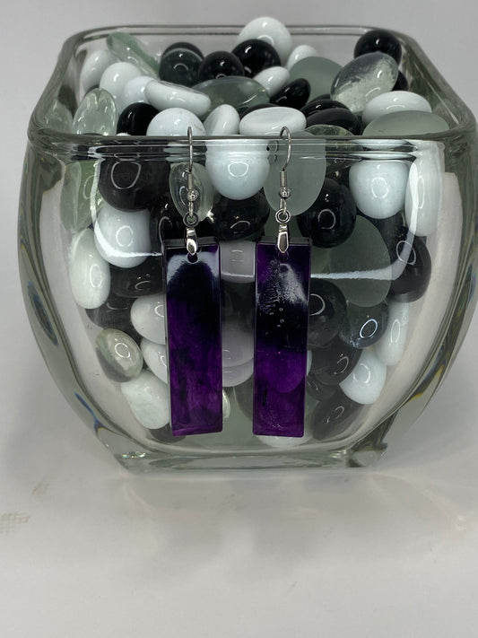 Dark Purple Earrings