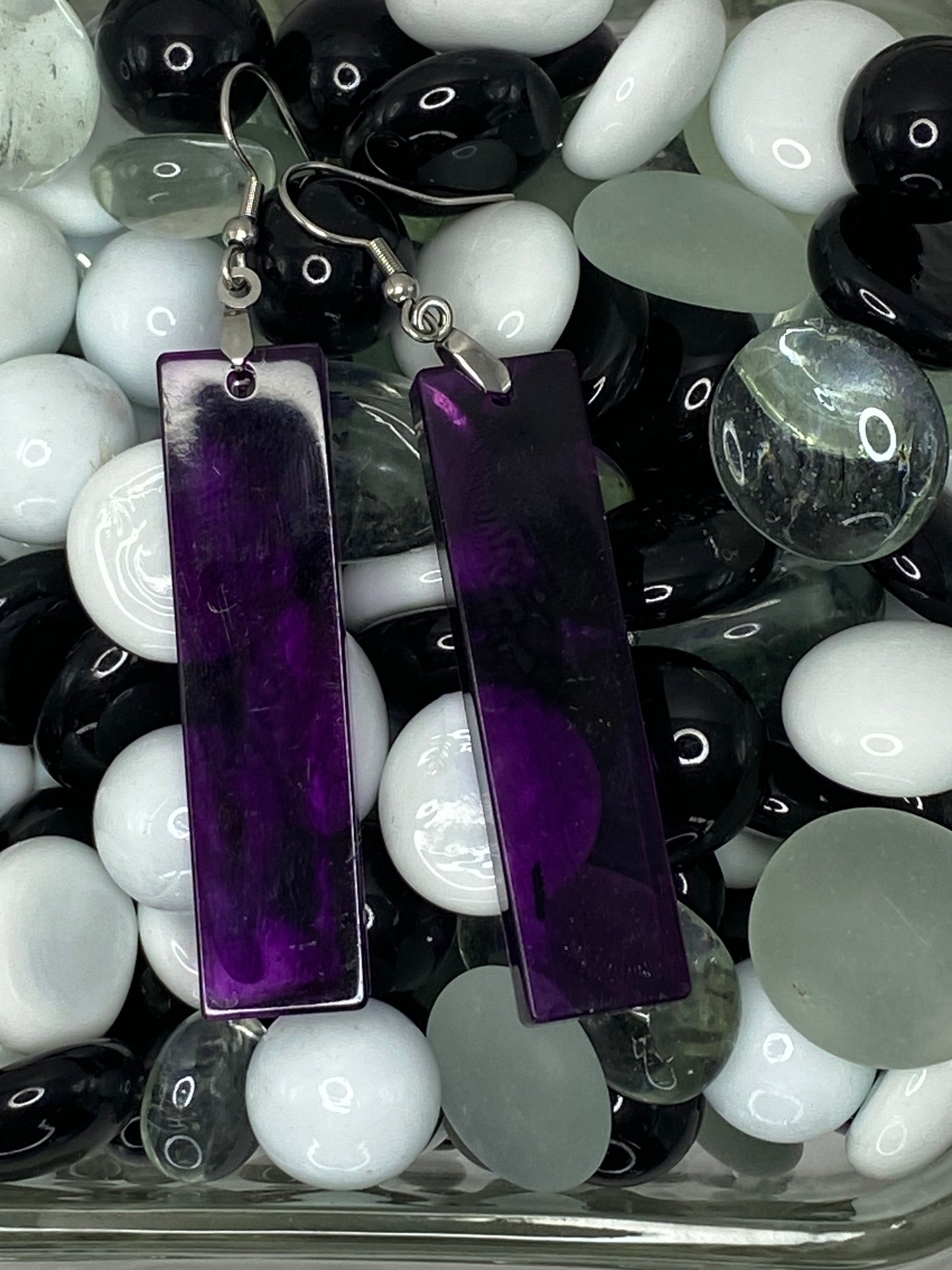 Dark Purple Earrings