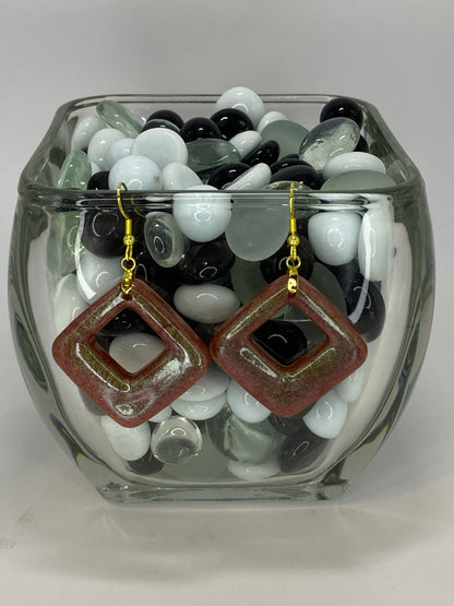 Brown with hints of Green Earrings