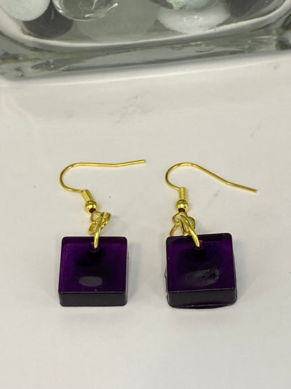 Dark Purple Earrings