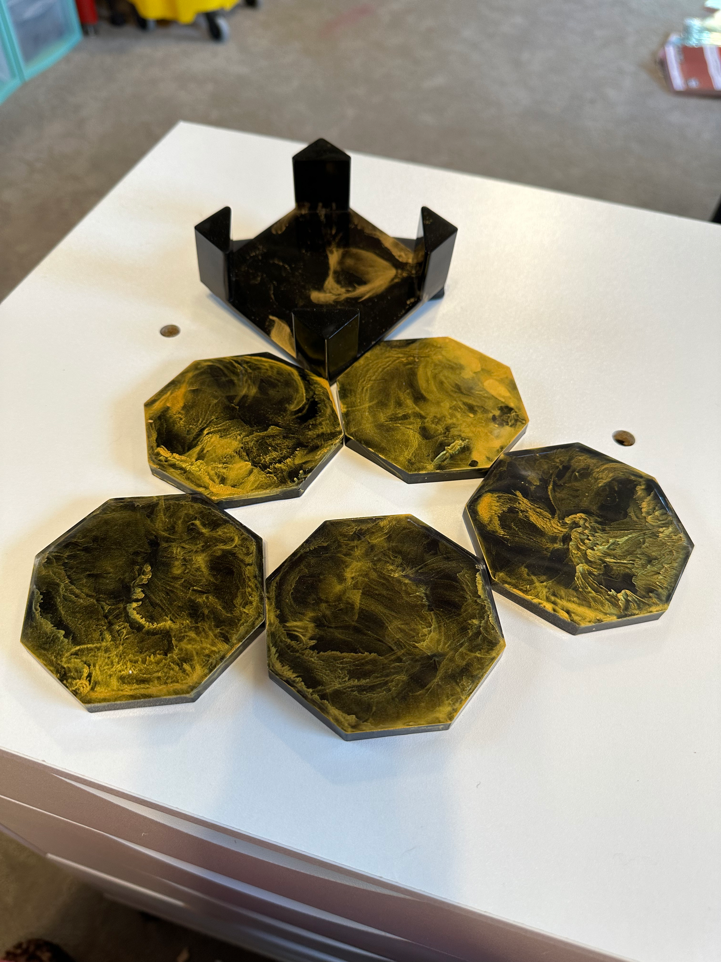 Black & Gold Coaster Sets