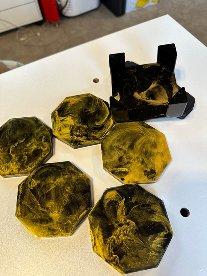 Black & Gold Coaster Sets