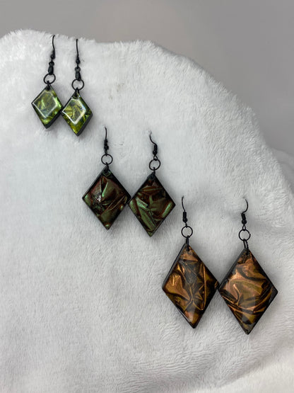 Colorshift Earrings Diamond Shaped
