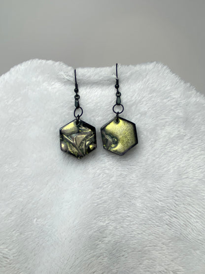 Colorshift Earrings Hexagon Shaped