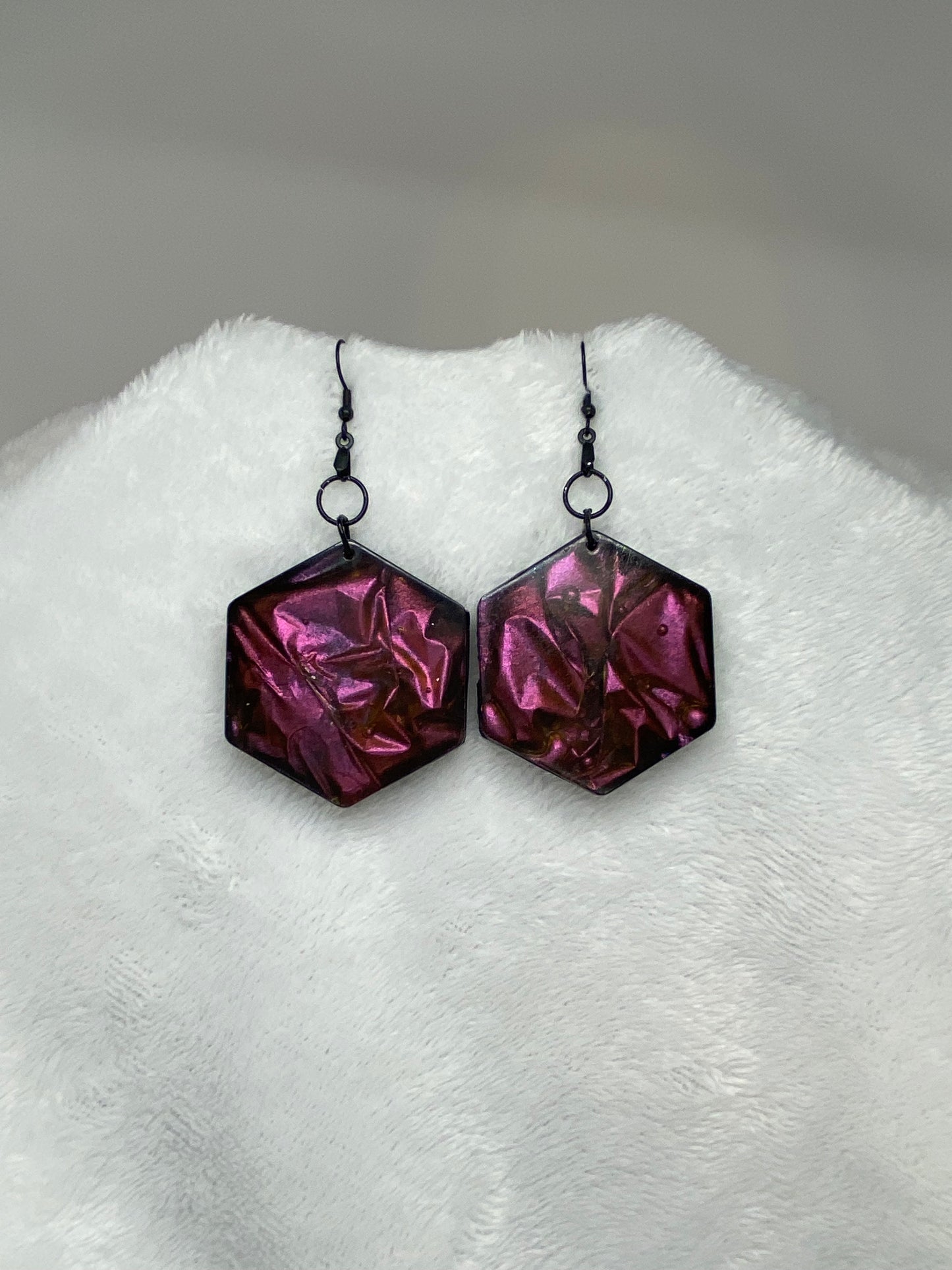 Colorshift Earrings Hexagon Shaped