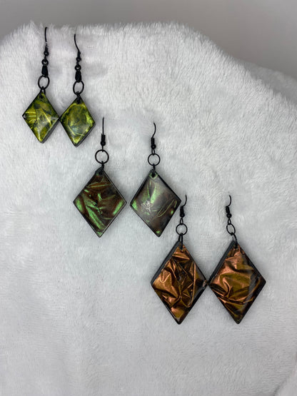 Colorshift Earrings Diamond Shaped