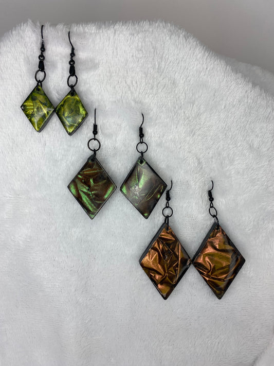 Colorshift Earrings Diamond Shaped