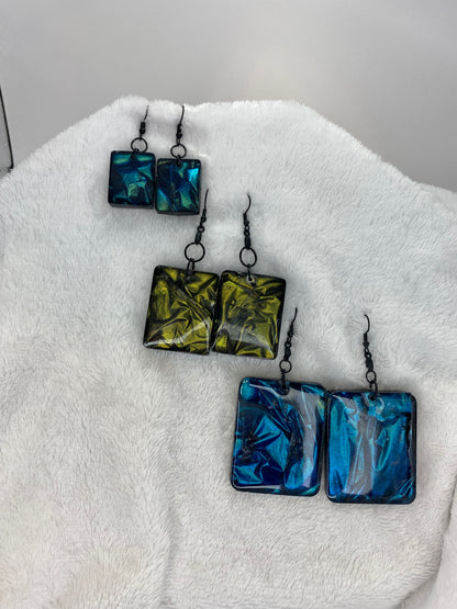 Colorshift Earrings Rectangle Shaped