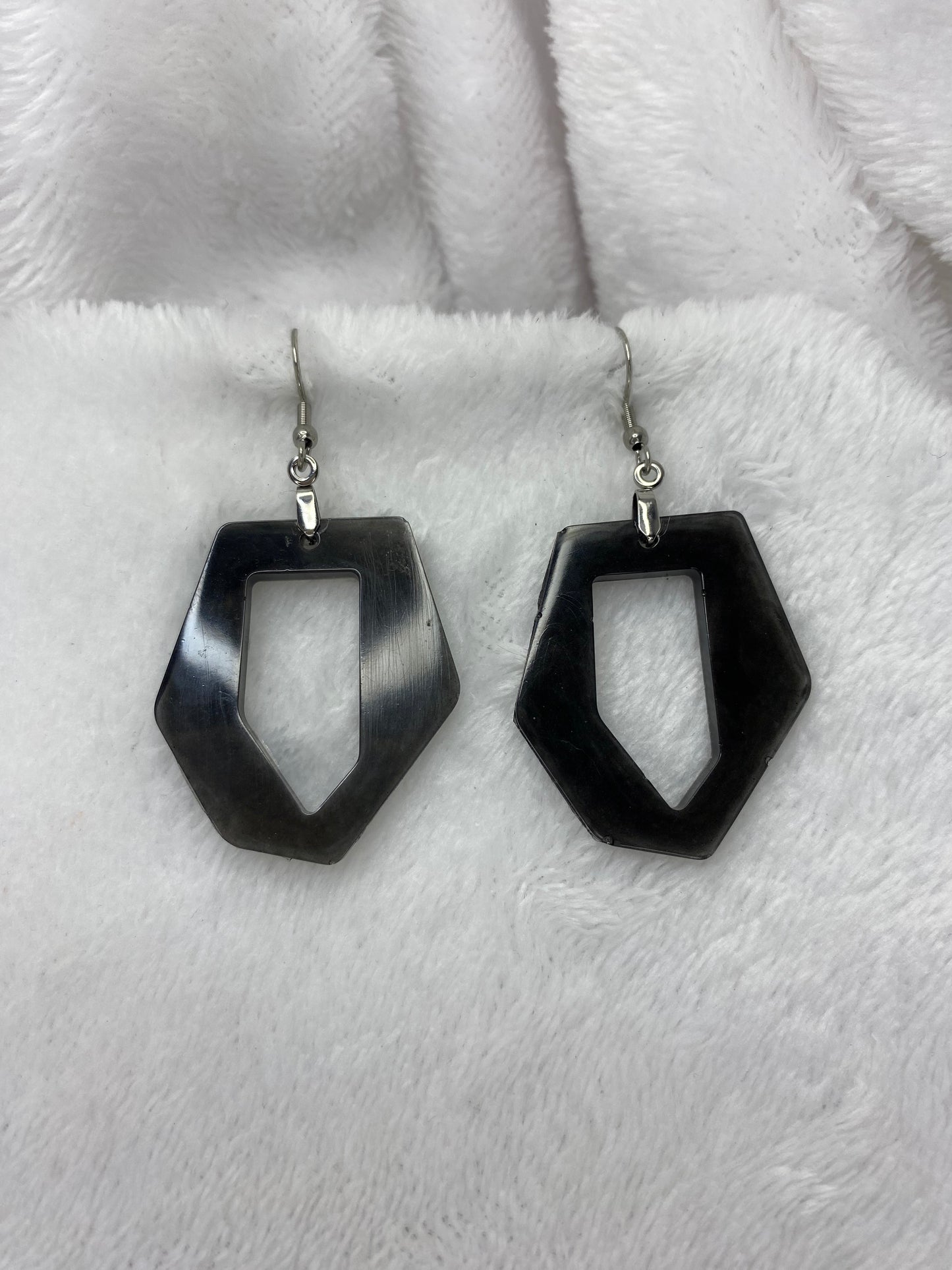 Black Resin Earrings