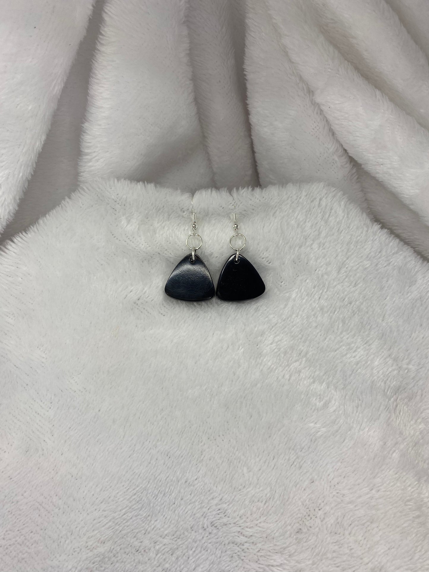 Black Resin Earrings