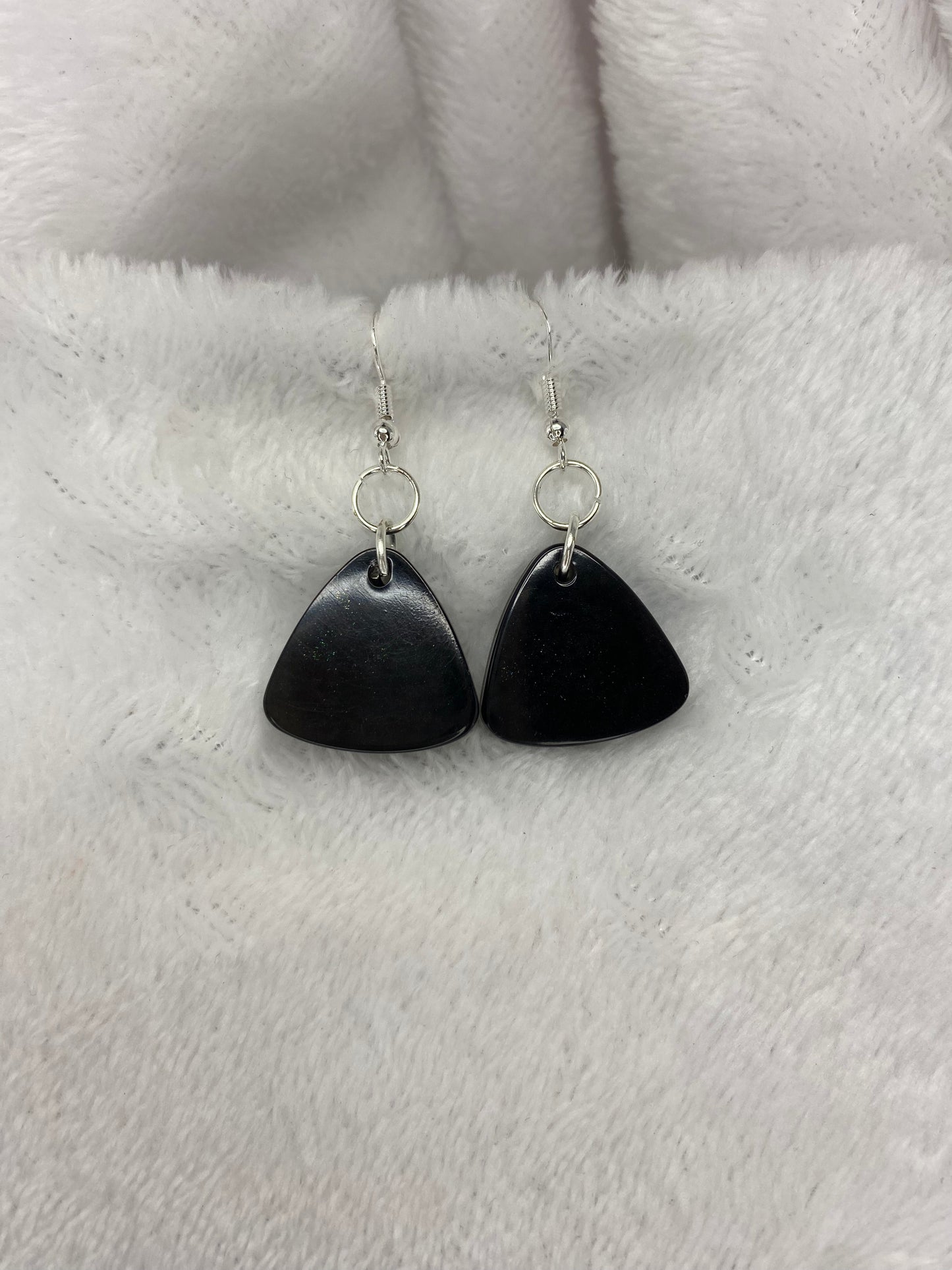 Black Resin Earrings