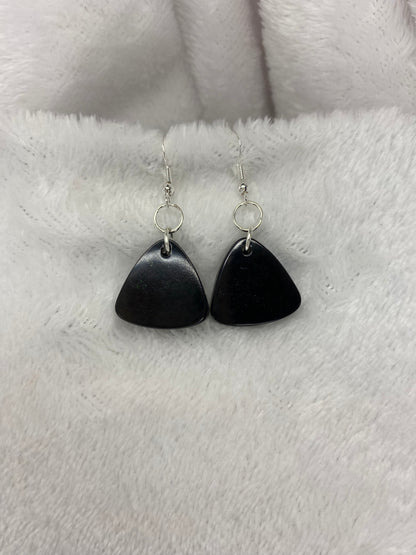 Black Resin Earrings