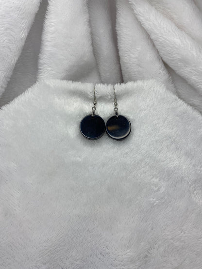 Black Resin Earrings