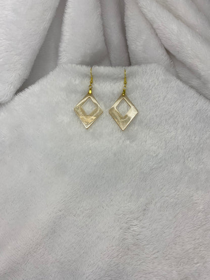 Gold Holographic Glitter Earrings