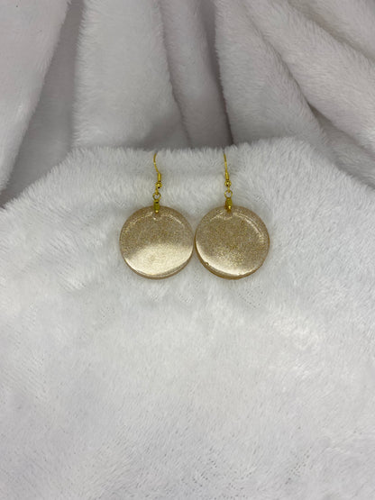 Gold Holographic Glitter Earrings