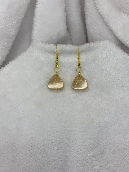 Gold Holographic Glitter Earrings