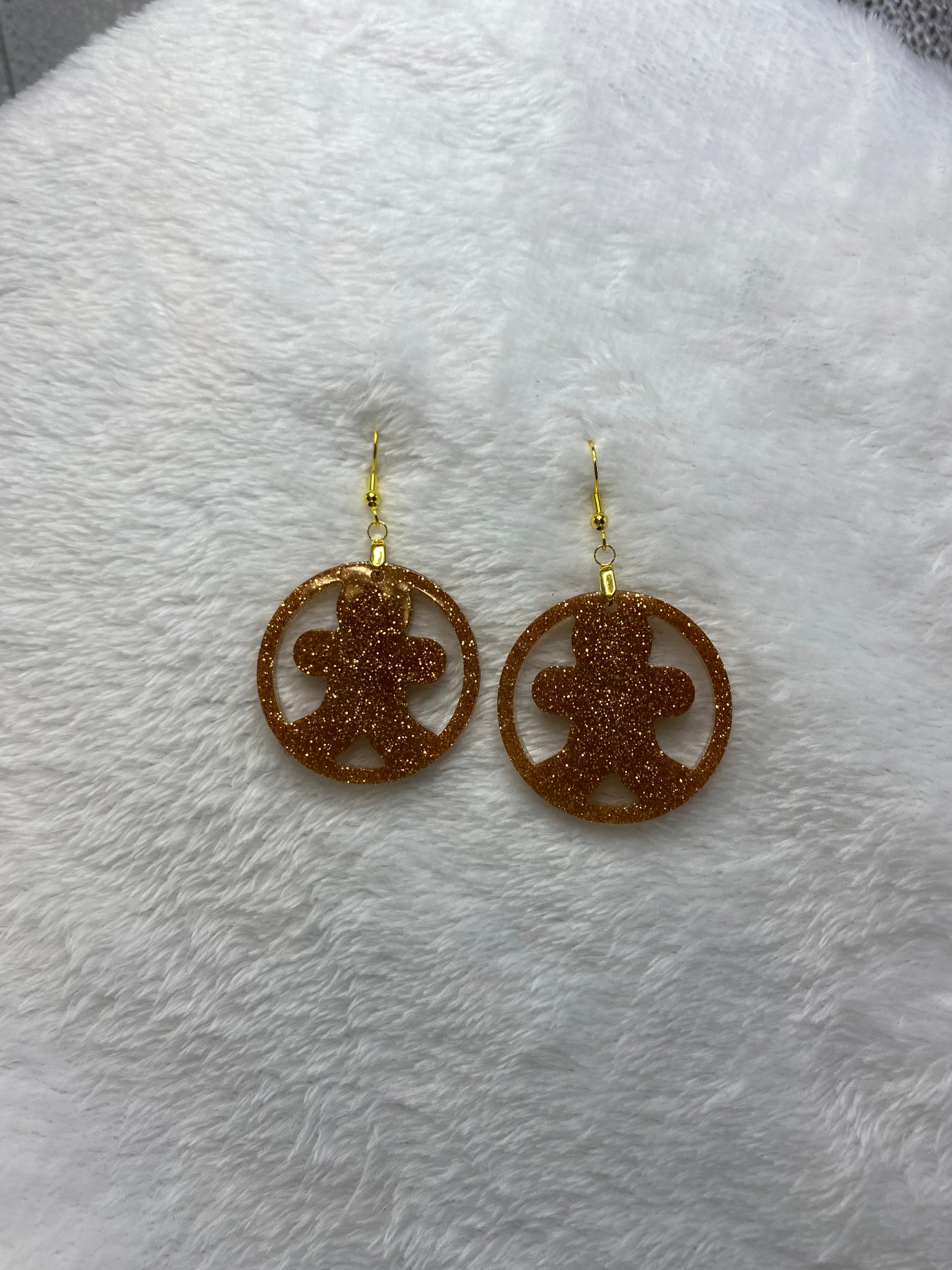 Gingerbread Man Earrings