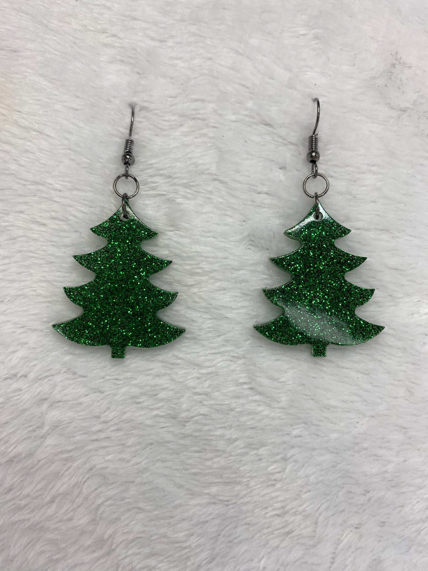 Glitter Tree Earrings
