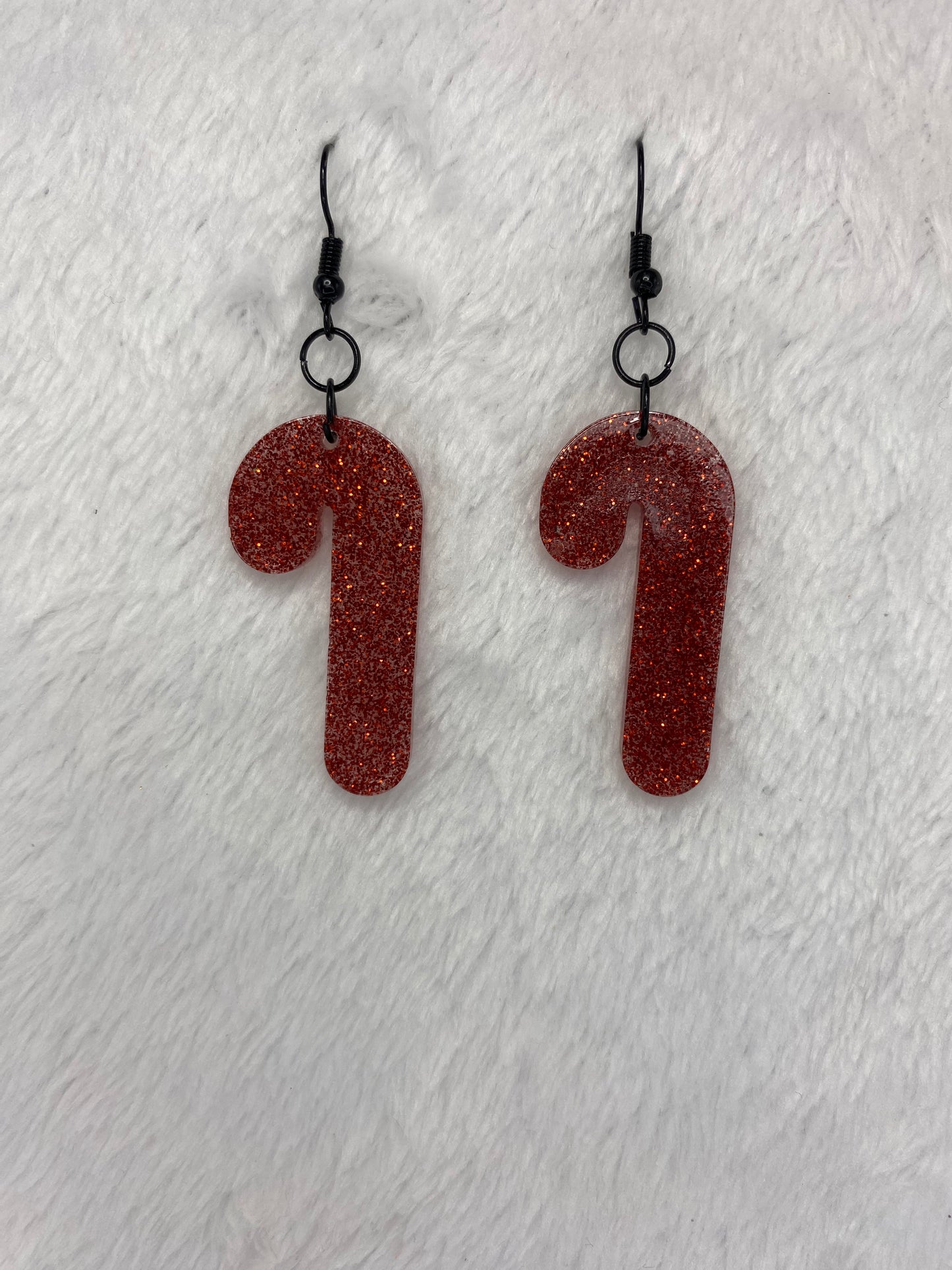 Candy Cane Shaped Earrings