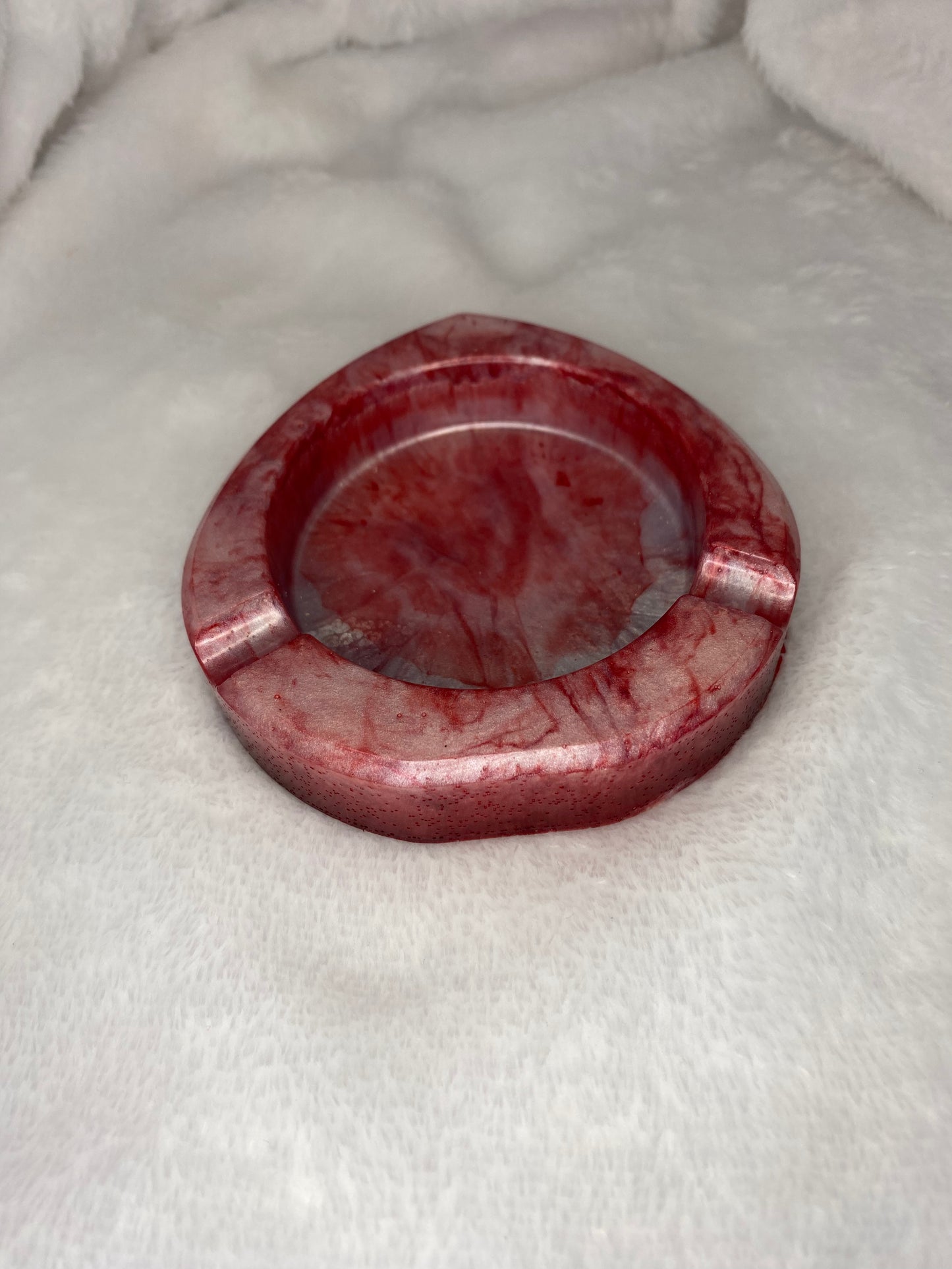 Red & White Ashtray