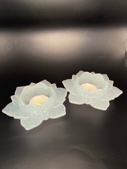 Lotus Tea Light Holders Set of 2