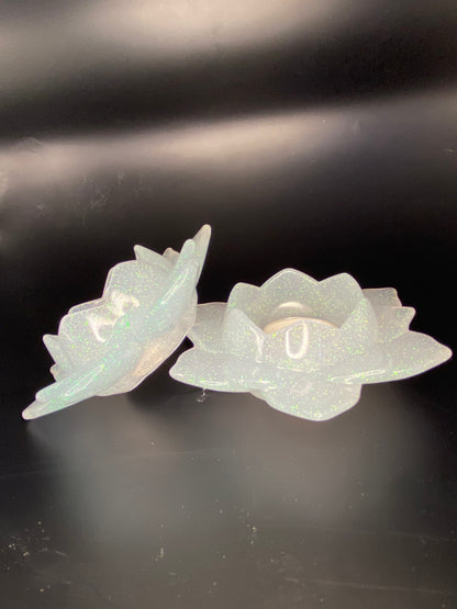 Lotus Tea Light Holders Set of 2
