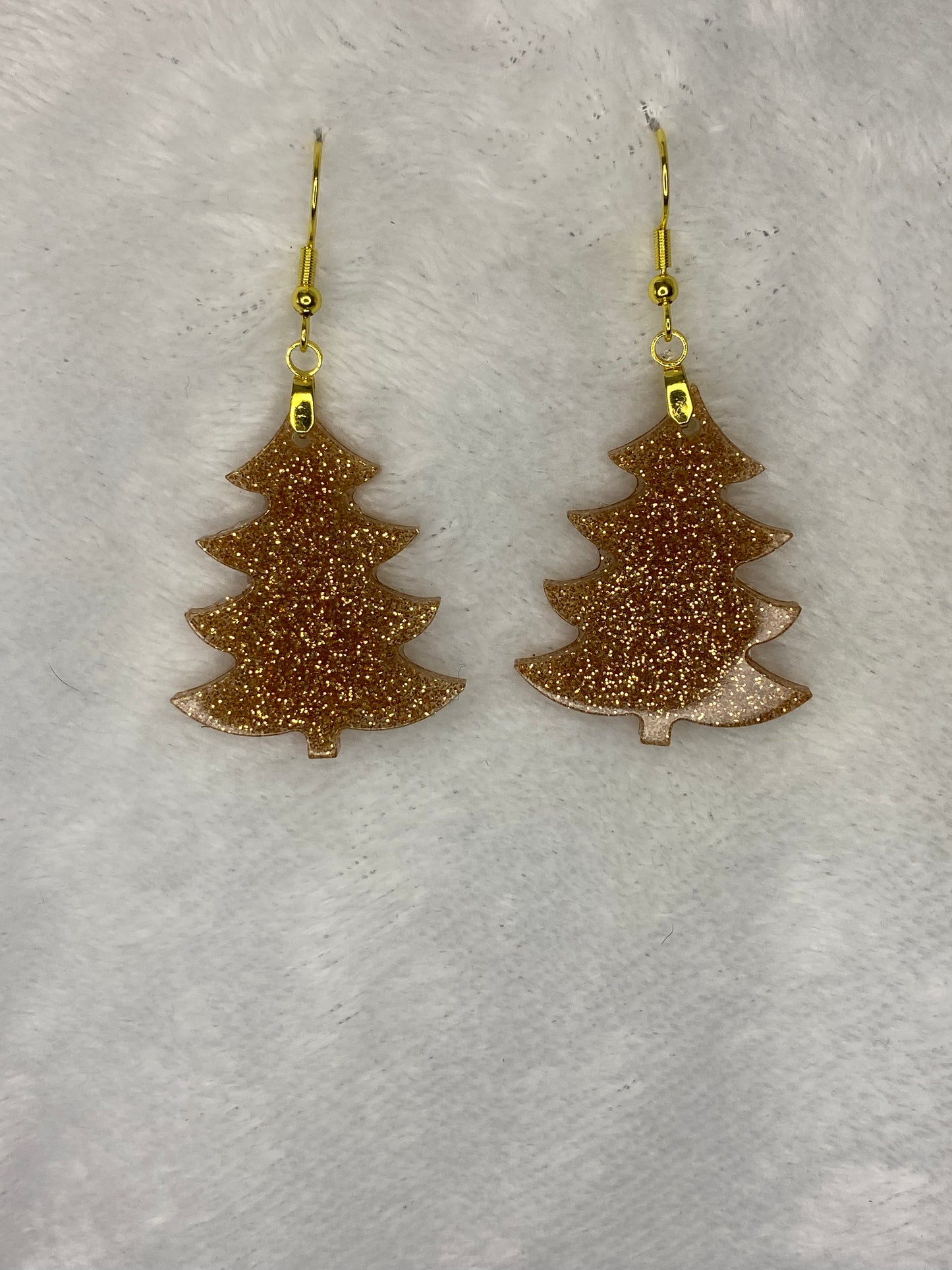 Glitter Tree Earrings