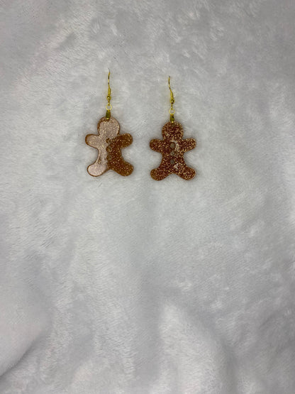 Gingerbread Man Earrings