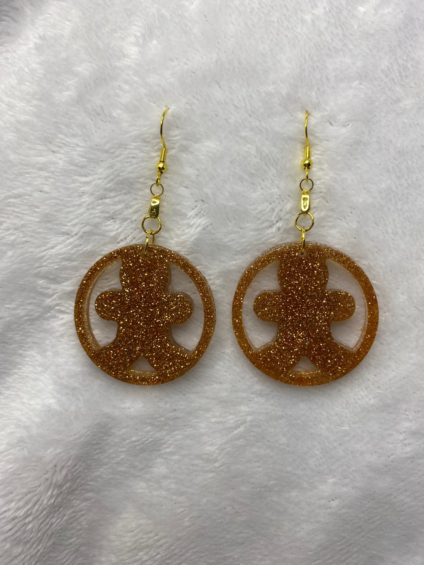 Gingerbread Man Earrings