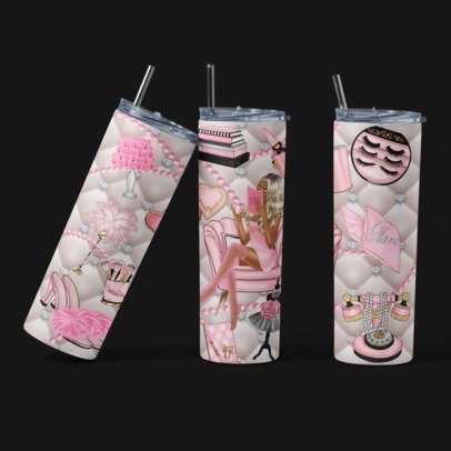 20 oz. Skinny Sublimation Tumbler- Glam Tumblers