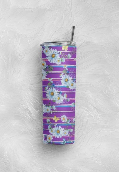 20 oz. Skinny Sublimation Tumblers- Patterns/Floral