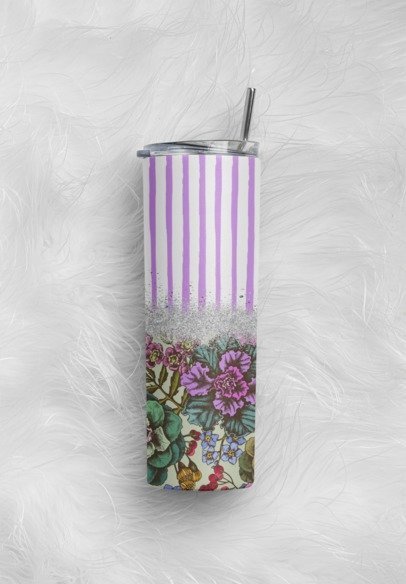 20 oz. Skinny Sublimation Tumblers- Patterns/Floral