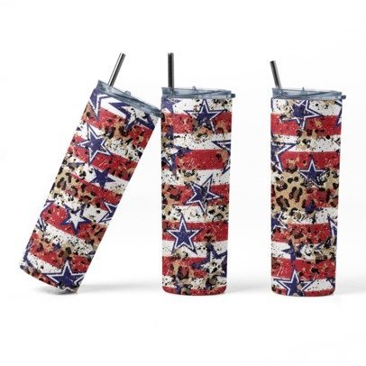 20 oz. Skinny Sublimated Tumblers- Animal Prints