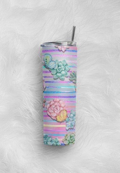 20 oz. Skinny Sublimation Tumblers- Patterns/Floral