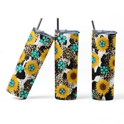 20 oz. Skinny Sublimated Tumblers- Animal Prints