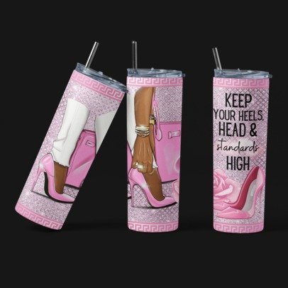 20 oz. Skinny Sublimation Tumbler- Glam Tumblers