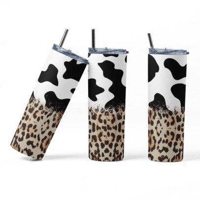 20 oz. Skinny Sublimated Tumblers- Animal Prints