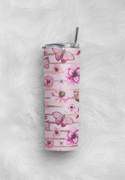 20 oz. Skinny Sublimation Tumblers- Patterns/Floral